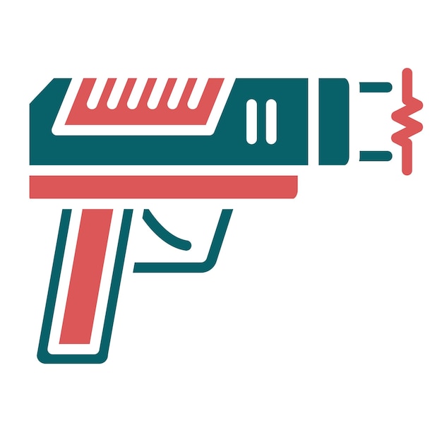 Vector estilo del icono de la pistola de aturdimiento