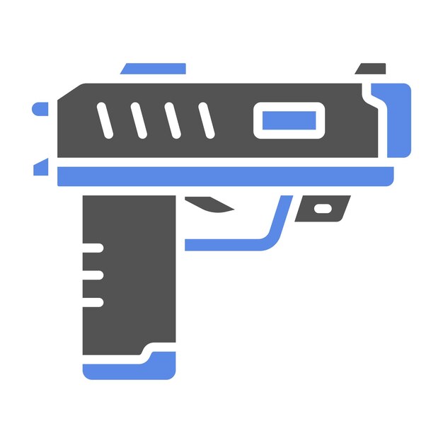 Vector estilo del icono de la pistola de aturdimiento