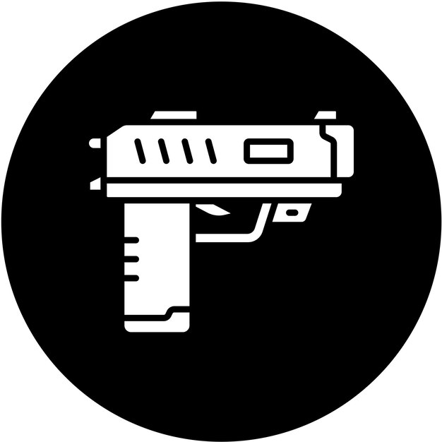 Vector estilo del icono de la pistola de aturdimiento