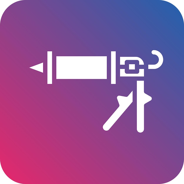 Estilo del icono de la pistola de caulking