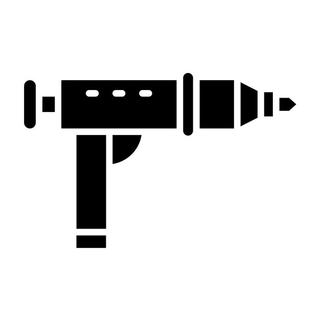 Vector estilo del icono de la pistola de espuma de diseño vectorial