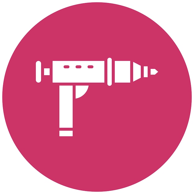 Estilo del icono de la pistola de espuma de diseño vectorial