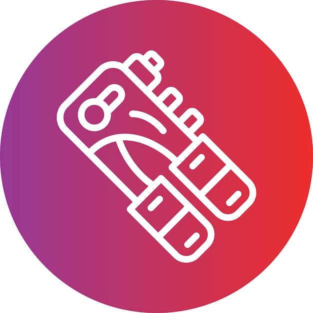 Estilo del icono de la pistola de remache