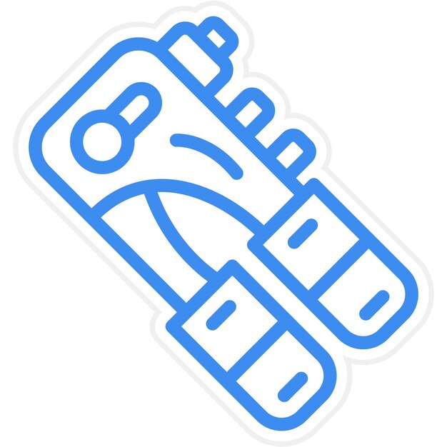 Estilo del icono de la pistola de remache