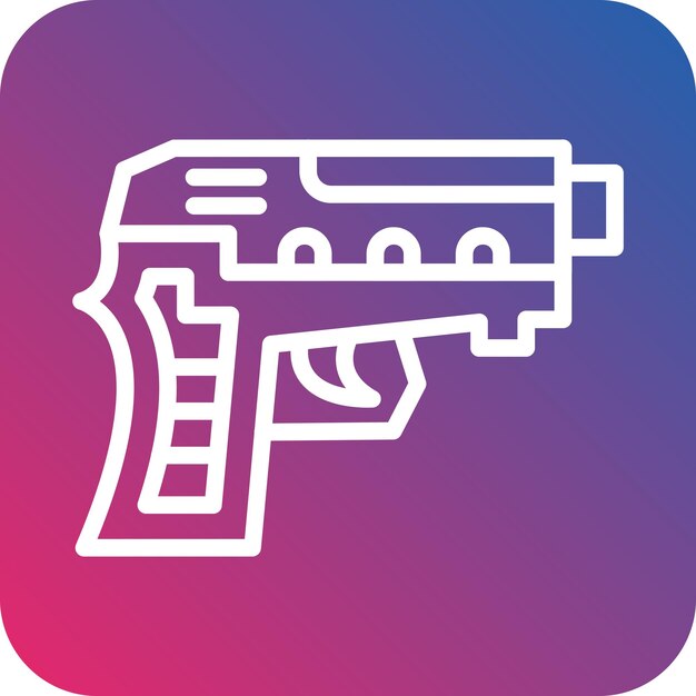 Estilo del icono de la pistola