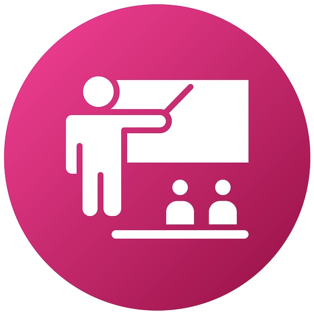 El estilo del icono de la pizarra del maestro de diseño vectorial