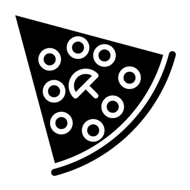 Estilo del icono de la pizza