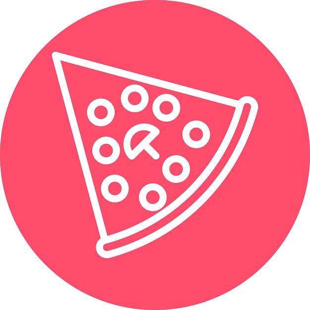 Estilo del icono de la pizza