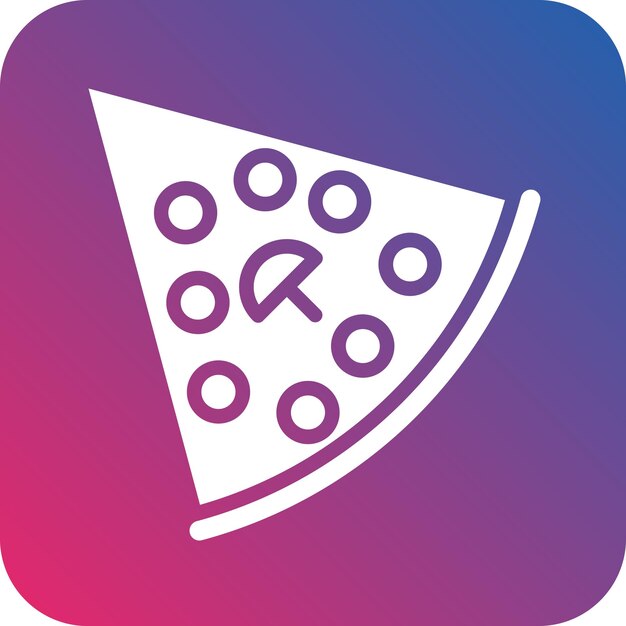Estilo del icono de la pizza