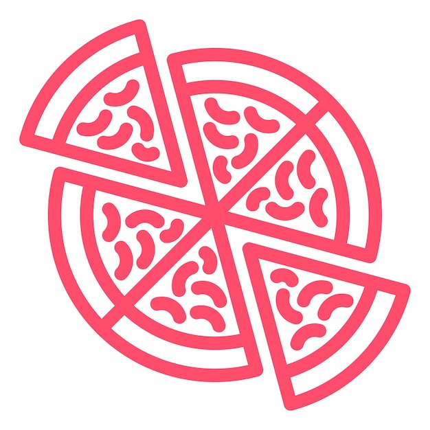 Estilo del icono de la pizza