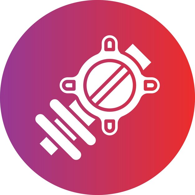 Estilo del icono de la placa de acelerador de diseño vectorial