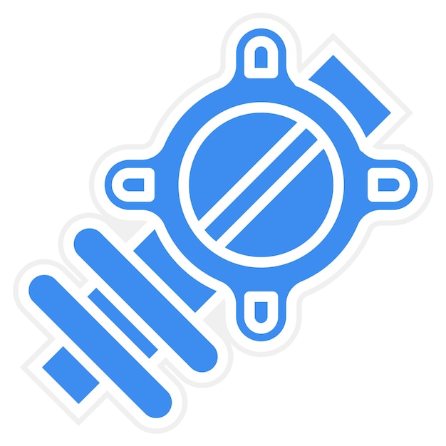 Estilo del icono de la placa de acelerador de diseño vectorial