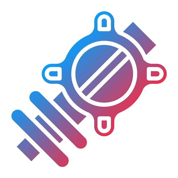 Estilo del icono de la placa de acelerador de diseño vectorial