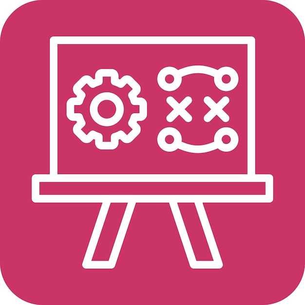 Estilo del icono del plan de desarrollo del diseño vectorial