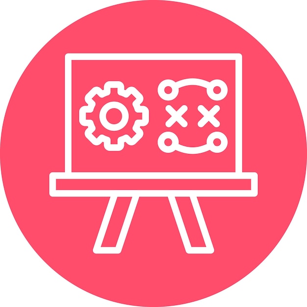 Estilo del icono del plan de desarrollo del diseño vectorial