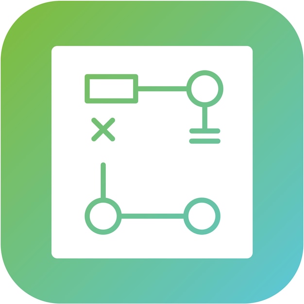 Estilo del icono del plan de desarrollo del diseño vectorial