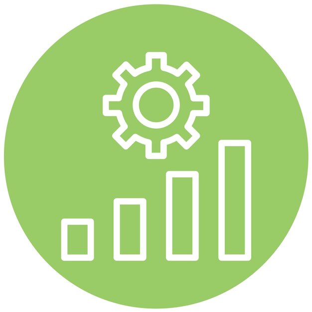 Estilo del icono del plan de desarrollo del diseño vectorial