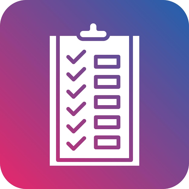 Estilo del icono del plan de estudio de diseño vectorial
