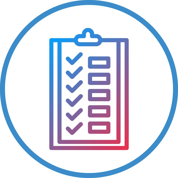Estilo del icono del plan de estudio de diseño vectorial