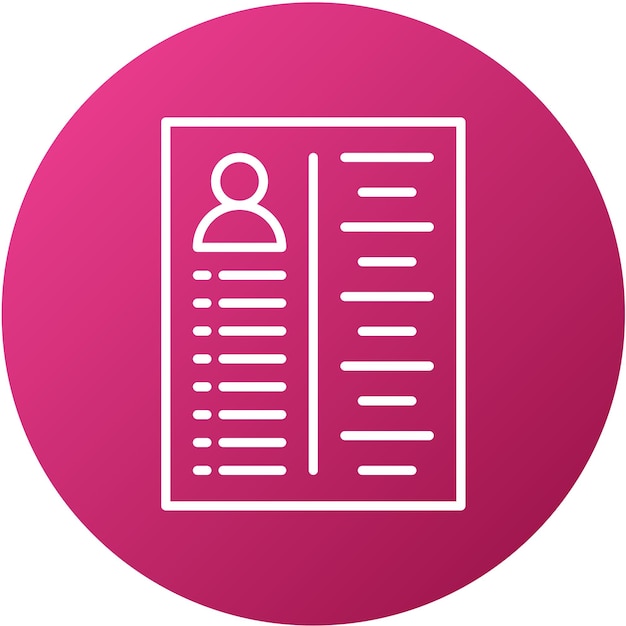Estilo del icono del plan de estudios de diseño vectorial