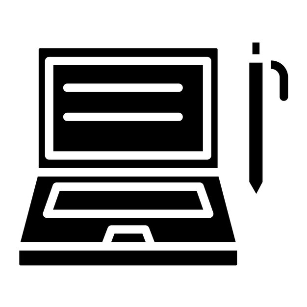Estilo del icono del plan de estudios de diseño vectorial