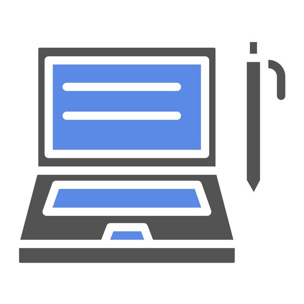 Estilo del icono del plan de estudios de diseño vectorial
