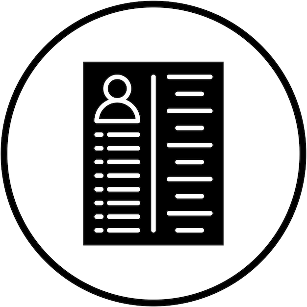 Estilo del icono del plan de estudios de diseño vectorial