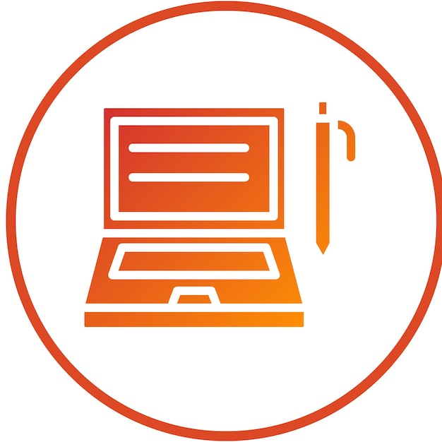 Estilo del icono del plan de estudios de diseño vectorial