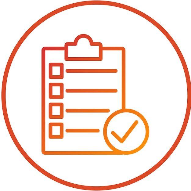 Estilo del icono del plan de lección de diseño vectorial