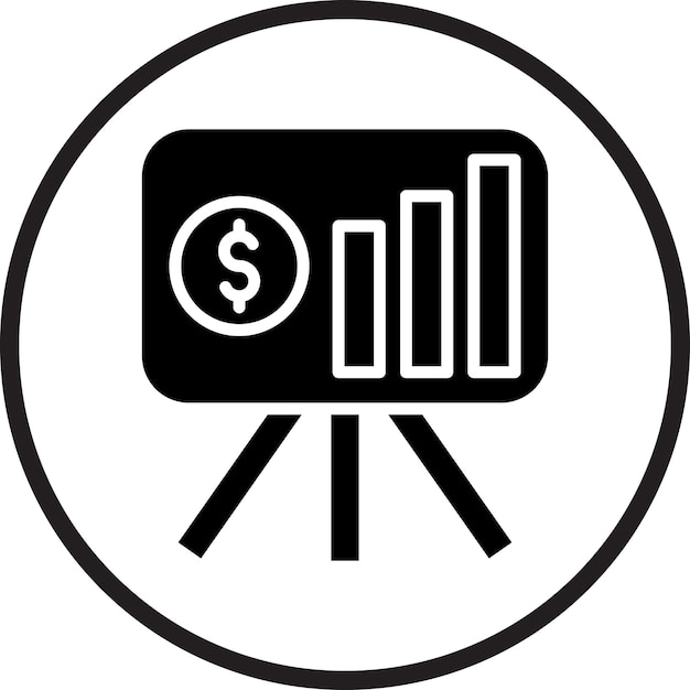 Estilo del icono del plan de negocios de diseño vectorial