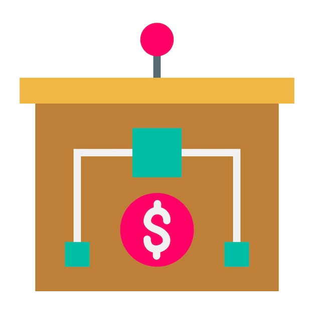 Estilo del icono del plan de negocios de diseño vectorial