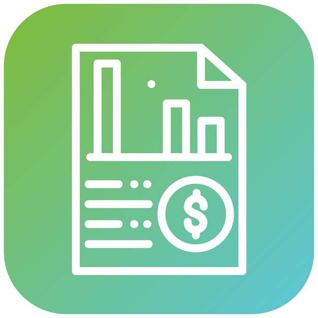 Estilo del icono del plan de negocios de diseño vectorial
