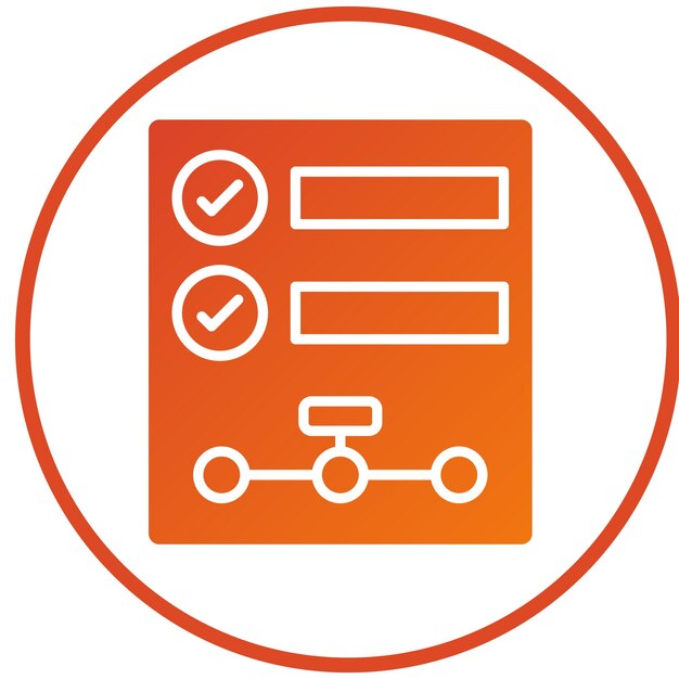 Estilo del icono del plan de negocios de diseño vectorial