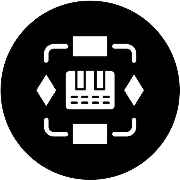 Estilo del icono del plan del proyecto de diseño vectorial