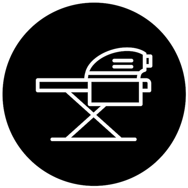 Estilo de icono de planchado de diseño vectorial