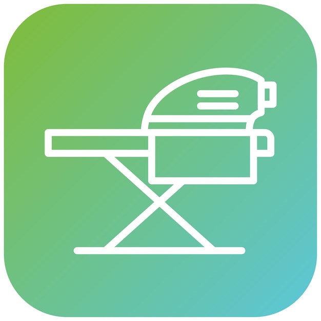Estilo de icono de planchado de diseño vectorial
