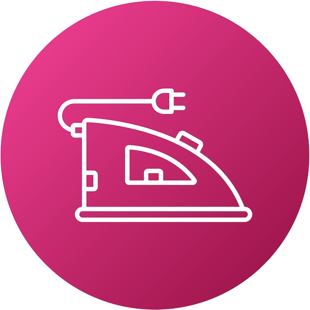 Estilo del icono de planchado de diseño vectorial