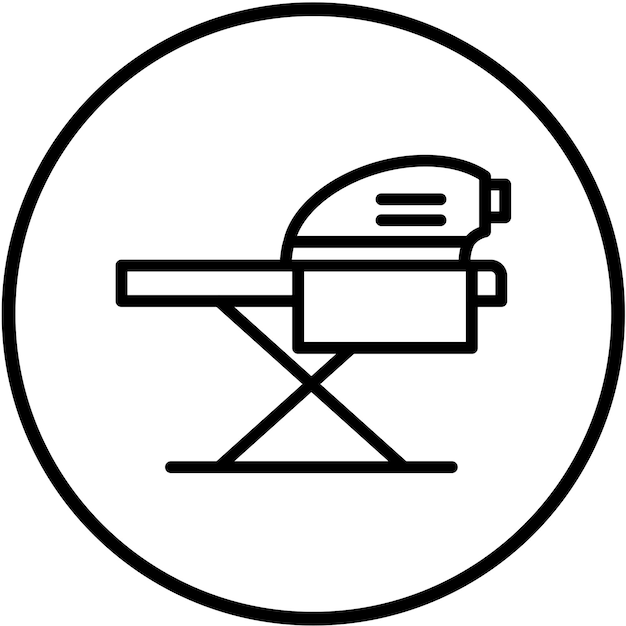 Estilo de icono de planchado de diseño vectorial