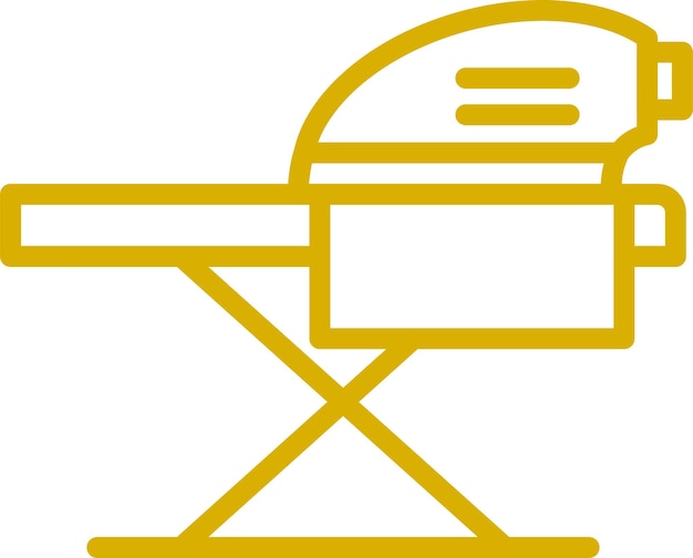 Estilo de icono de planchado de diseño vectorial