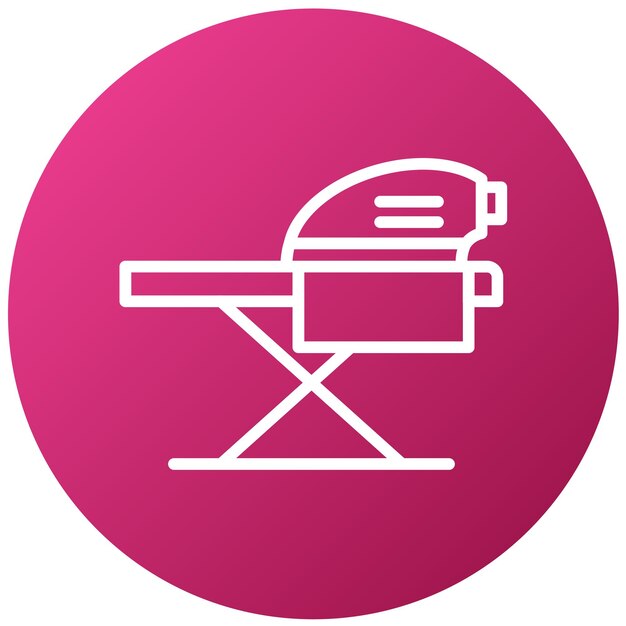 Estilo de icono de planchado de diseño vectorial