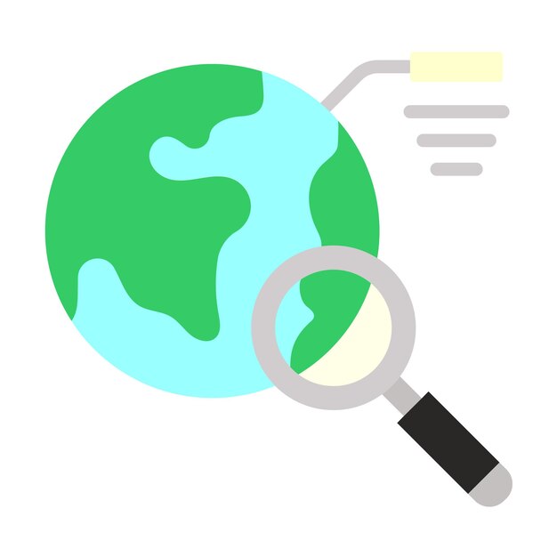 Estilo del icono del planeta de investigación