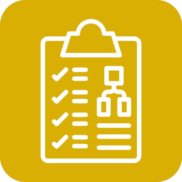 Estilo del icono de planificación de diseño vectorial