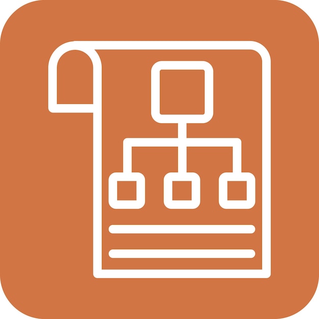 Estilo del icono de planificación de diseño vectorial