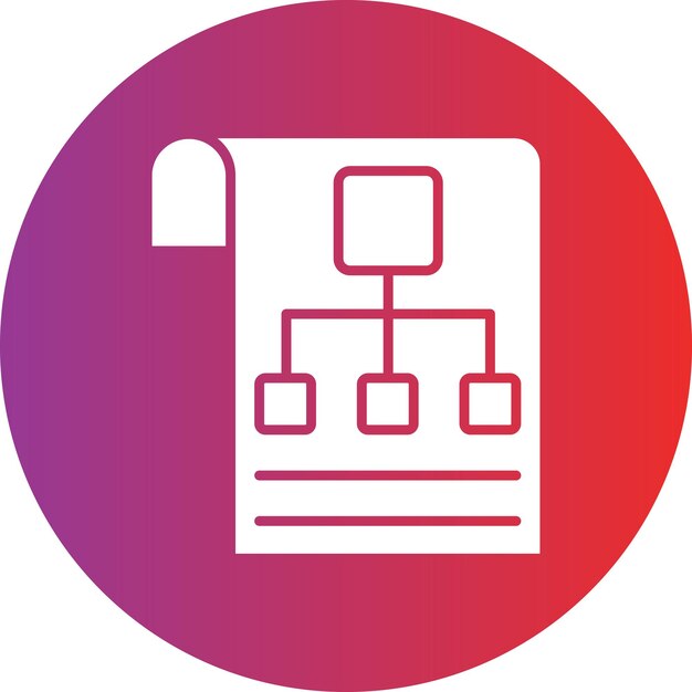 Estilo del icono de planificación de diseño vectorial