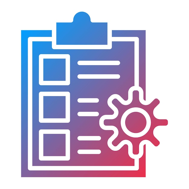 Estilo del icono de planificación de diseño vectorial