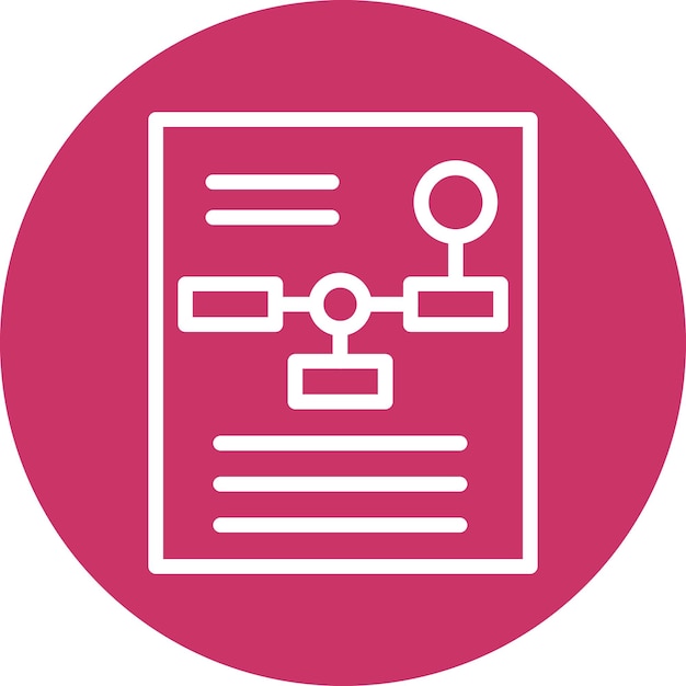 Estilo del icono de planificación de diseño vectorial