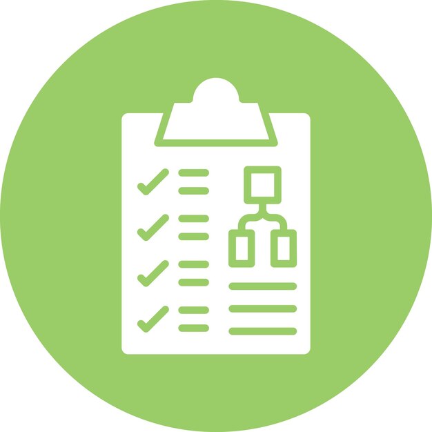 Estilo del icono de planificación de diseño vectorial