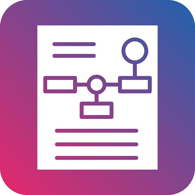 Estilo del icono de planificación de diseño vectorial