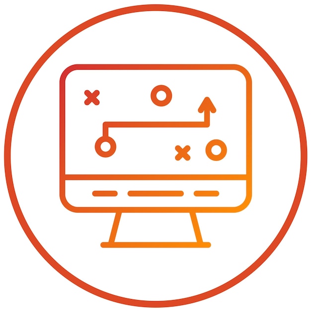 Estilo del icono de planificación de diseño vectorial