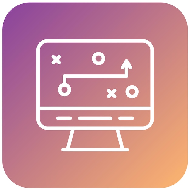 Estilo del icono de planificación de diseño vectorial